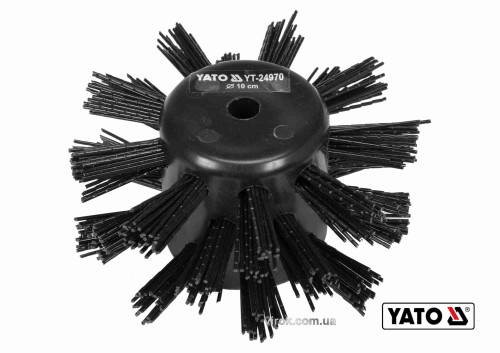 Щітка для очищення каналізації YATO 10 см з нейлона і поліпропіленового ворса до YT-24980