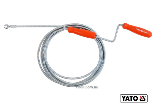 Трос для очищення каналізаційних труб YATO 5 мм x 3 м