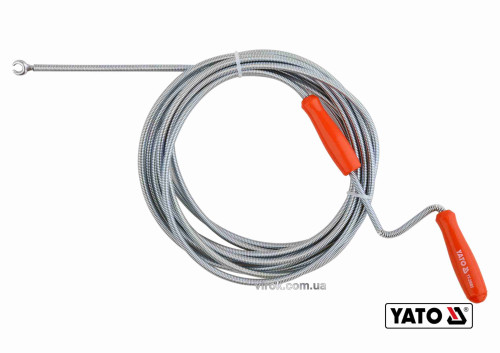 Трос для очищення каналізаційних труб YATO 6 мм x 5 м