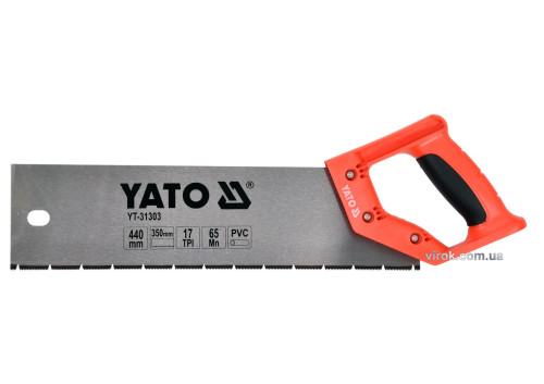 Ножівка по ПВХ і пластику YATO 440/350 мм 17TPI