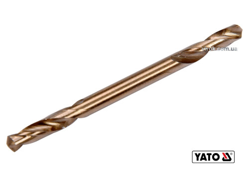 Свердло по металу двостороннє шліфоване YATO 3 x 46/9.5 мм HSS 6542