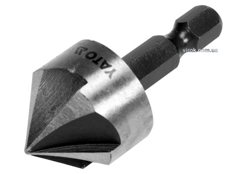 Зенківка конічна по металу YATO HEX- 1/4" 20.5 x 45 мм HSS