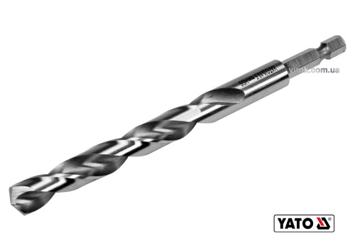 Свердло по металу YATO 10.5 x 133/87 мм HEX-1/4" HSS 6542 для нержавіючої конструктивної легованої сталі