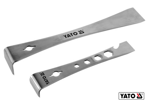 Скребки з нержавійочої сталі L-подібні YATO 235 х 40 х 40 мм і 170 х 32 х 25 мм 2.5 мм 2 шт