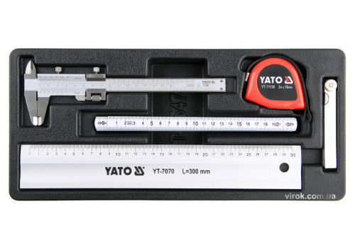 Вклад до інструментальної шафи YATO вимірювальні інструменти 5 шт