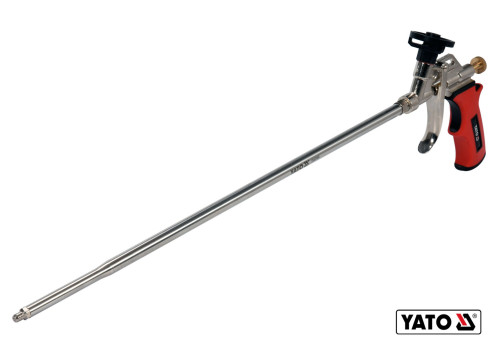 Пістолет для нанесення монтажної піни з подовженим соплом YATO 500 мм алюмінієвий