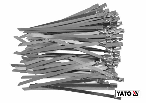 Хомут затискний з нержавіючої сталі YATO 4.6 х 125 мм 100 шт