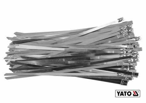 Хомут затискний з нержавіючої сталі YATO 4.6 х 200 мм 100 шт