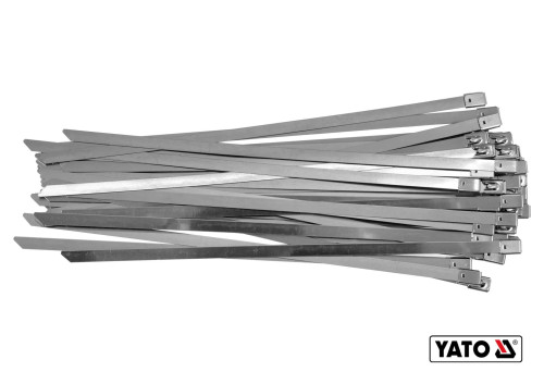 Хомут затискний з нержавіючої сталі YATO 8 х 300 мм 50 шт