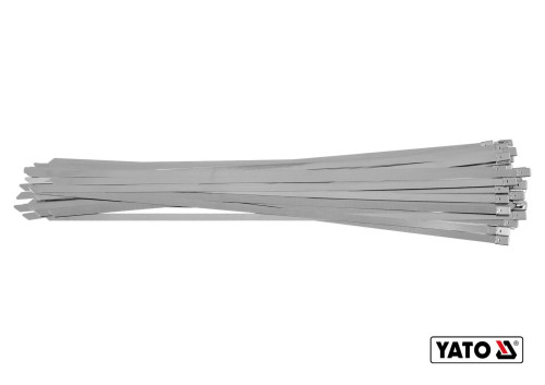 Хомут затискний з нержавіючої сталі YATO 8 х 500 мм 50 шт