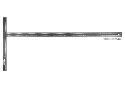 Кутник алюмінієвий Т-подібний для розкрою гіпсокартонних плит YATO 50 х 122 см