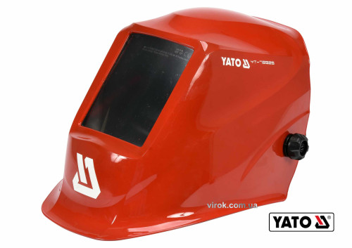 Маска зварювальника з автозатемнювальним світлофільтром YATO 100 х 50 мм