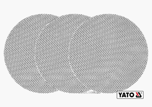 Сітка абразивна тверда на липучці до шліфмашини YATO G150 225 мм 3 шт