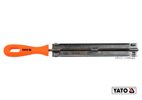 Направляюча з напильником для гостріння ланок ланцюгів YATO Ø4.5 x 250 мм