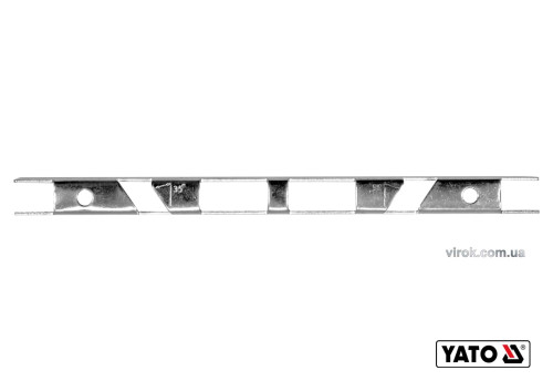 Шаблон для заточування обмежувача глибини зубів ланцюгів YATO 170 х 10 х 1 мм 0.65/0.75 мм кут 35°