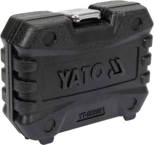 Насадки 6-гранні для гальмівних супортів авто YATO: квадр- 3/8", 1/2", 7- 22 мм, 11 шт