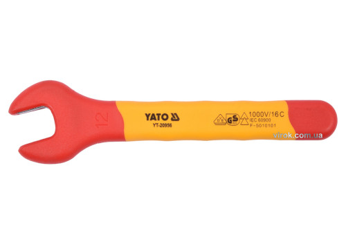 Ключ ріжковий діелектричний YATO М12 мм VDE до 1000 В