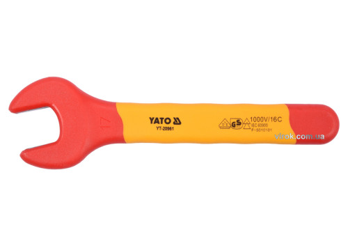 Ключ ріжковий діелектричний YATO М17 мм VDE до 1000 В