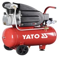 Компресор мережевий YATO 230 В, 1,5 кВт, тиск ≤ 8 Bar,  під. повітря- 188 л/хв, ресивер- 50 л