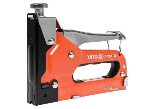Степлер YATO з регулятором для скоб 53 4-14 мм, S 10-12 мм, J 10-14 мм