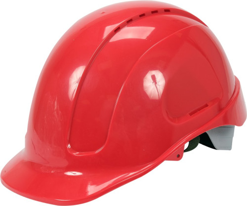 Каска для захисту голови YATO червона з пластика ABS