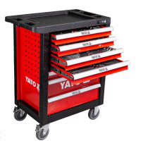 Шафа з інструментами YATO, на колесах, 7 шуфляд, 958x766x465 мм, набір 400 шт.