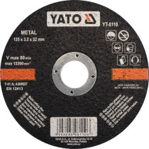 Диск відрізний по металу YATO 125 х 22 х 3.2 мм