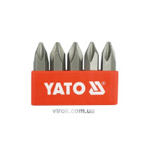 Насадка викруткова ударна YATO 5/16" хрестова PH2 х 36 мм 5 шт