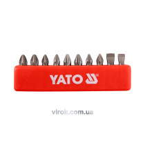 Набір насадок викруткових YATO 1/4" 25 мм 10 шт