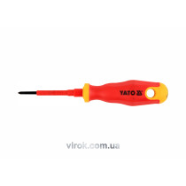 Викрутка діелектрична хрестова YATO PH0 x 60 мм VDE до 1000 В