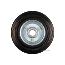 Колесо з чорної гуми VOREL Ø125 x 33 мм 100 кг