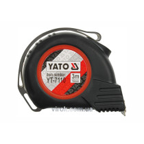 Рулетка з нейлоновим покриттям і магнітним наконечником YATO 3 м х 16 мм