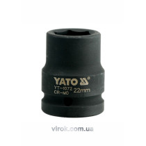 Головка торцева ударна шестигранна YATO 3/4" М22 х 50 мм