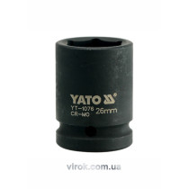 Головка торцева ударна шестигранна YATO 3/4" М26 х 50 мм