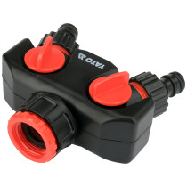 Розгалужувач швидкоз'єднувальний з клапанамми YATO YT-89100