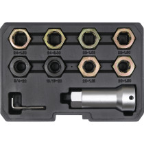 Набір засобів для ремонту гвинтової різьби YATO 3/4", 13/16", М20-24 з кроками 1, 1,25, 1,5, 2 [10]