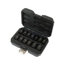 Набір головок торцевих ударних YATO 6-гранних з квадратом 1/2", M10-M24 мм. 13 шт. [10]