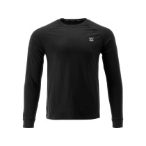 Футболка чорна, з довгими рукавами YATO розм. 2XL/ 78 см х 61 см, 100%- бавовна [40]