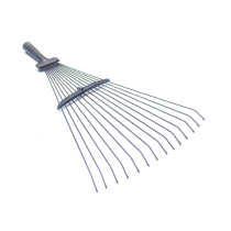 Граблі тип "віяло" дротяні розсувні VIROK БЕЗ ДЕРЖАКА (порошкове пофарбування) 