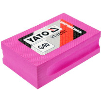 Губка абразивна, алмазна, для шліфувальна до скла, граніту, керам YATO: 90х 60х 30 мм, з гранул G60