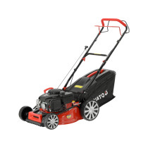 Газонокосарка бензинова YATO з приводом :2,4кВт, ширина різання: Ø= 46см, травозбірник- 62л