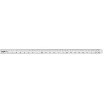 Лінійка алюмінієва VOREL, l= 600 мм, w= 28 мм з дюймовою і метричною шкалами