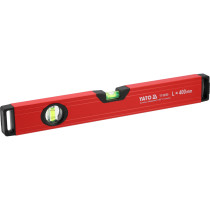 Рівень алюмінієвий YATO L= 40 см. 2 капсули; корпус з ребристим профілем [50]