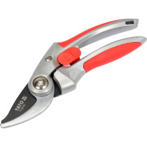 Сікатор з округленими лезами YATO: до гілок Ø= 20 мм, L= 205 мм, руків'я з алюмінію [12/48]