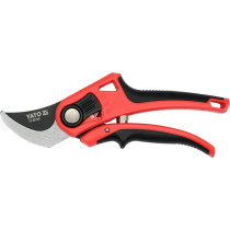 Сікатор з округленими лезами YATO: з регуляцією розводу лез до гілок Ø=12 і 20 мм, L= 208 мм [12/48]
