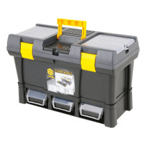 Ящик для інструментів 20" з ПВХ пластику VOREL: 3 контейнери, 2 органайзера, 525x 256x 325 мм [1]