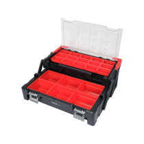 Ящик складний пластиковий YATO з 21 коміркою, 560x 305x 165 мм [3]