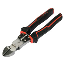 Кусачки комбіновані YATO ізольвані з зачискою кабелів  l= 205 мм, [5/50]
