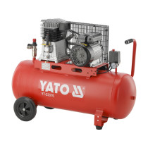 Компресор мережевий YATO 230 В, 2,2 кВт, тиск ≤ 8 Bar,  под. повітря- 360 л/хв, ресивер- 100 л [1]