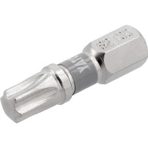 Насадка викруткова YATO; "TORX" T30 х 25 мм. шпиндель 6-гран- 1/4", покрита нікелем, 2 шт.[10]
